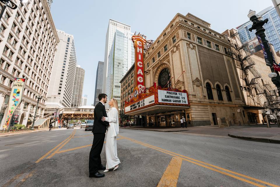 Engagement Chicago downtown