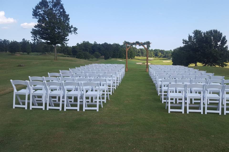 Our ceremony site with panoramic views