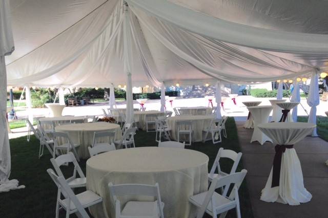 Tent draping