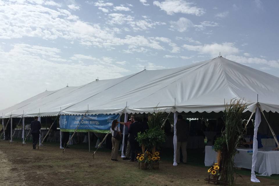 Corporate event tent