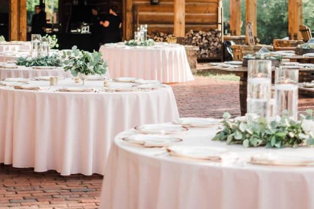 Mitchell wedding, blush linens