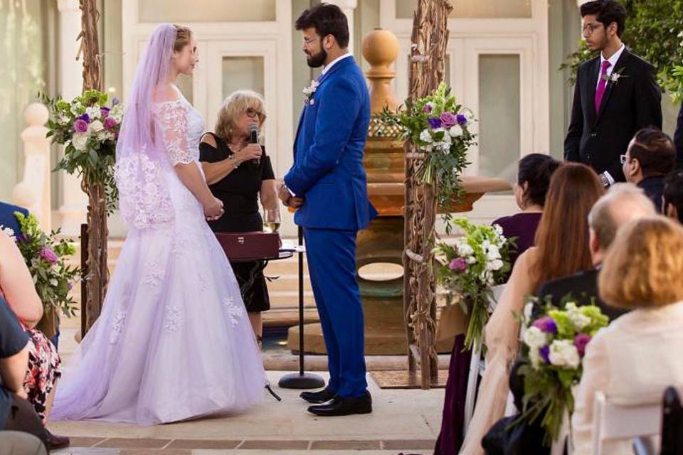 Lavender full color gown