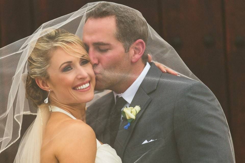 Newlyweds under the veil