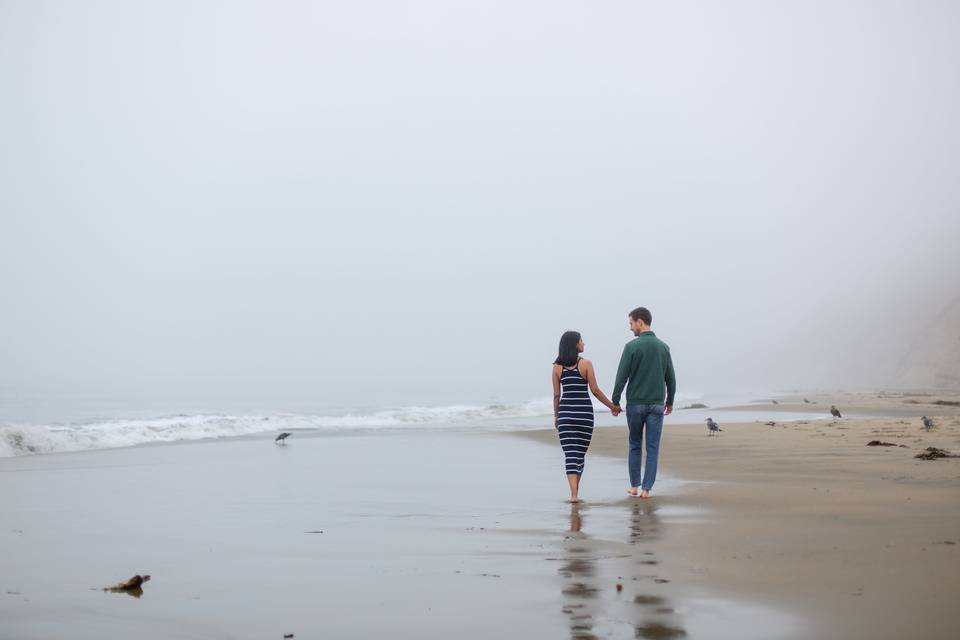 Cloudy day by the sea