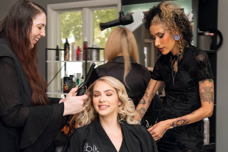 Hair & Makeup Application