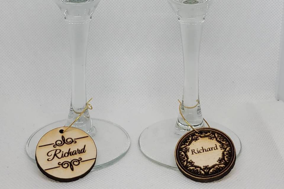 Wine glass charms