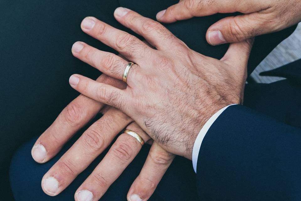Married couple's hands