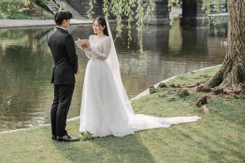 Boston Public Garden Elopement