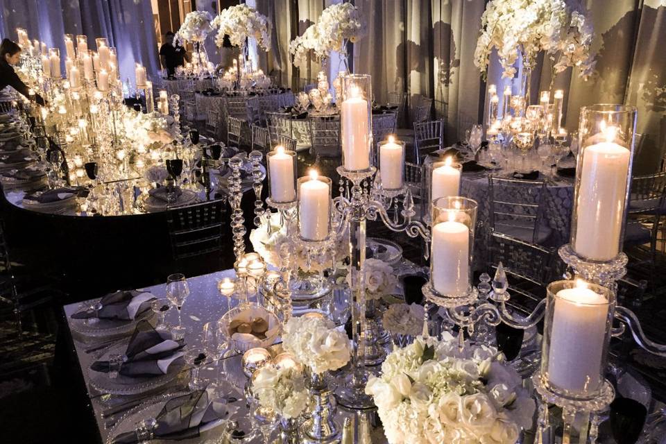 Candle centerpieces