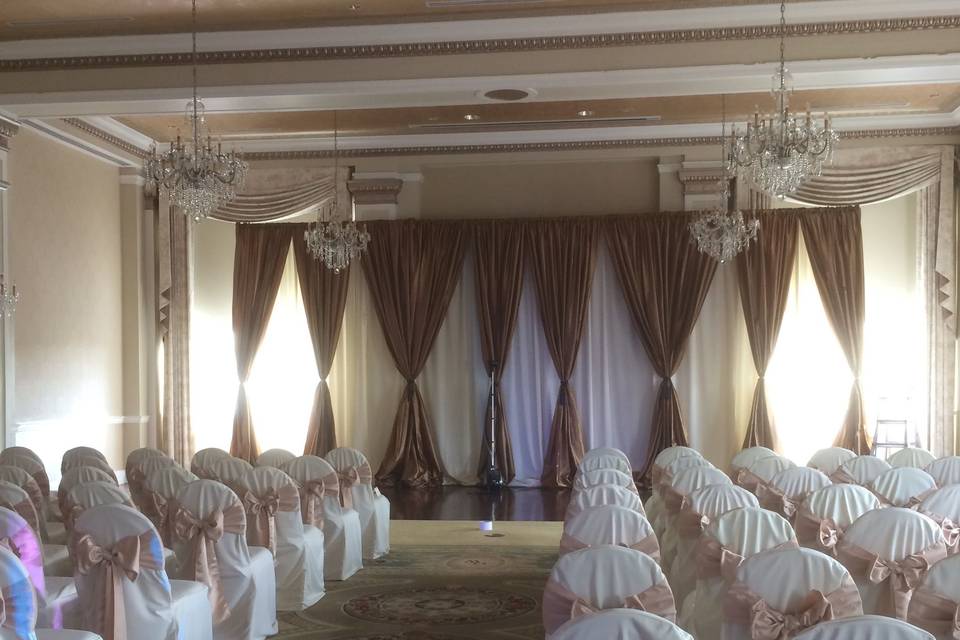 Ivory and bronze draping