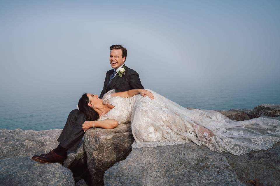Foggy wedding