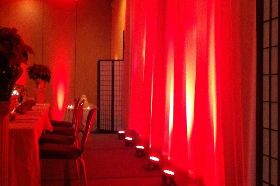 Ideal Media DJ, Lighting & Drape