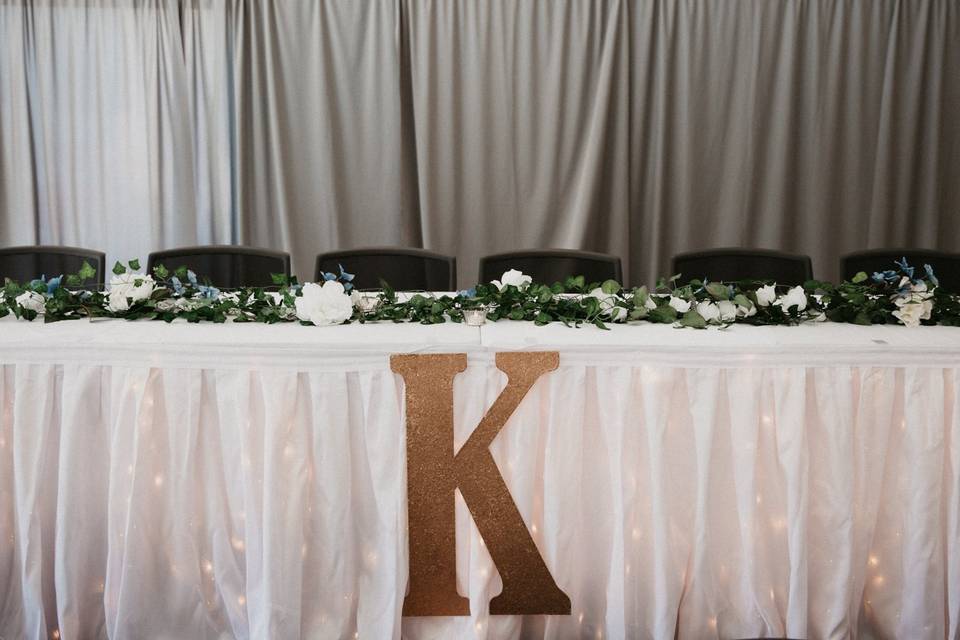 Head table | Copperhead Photography