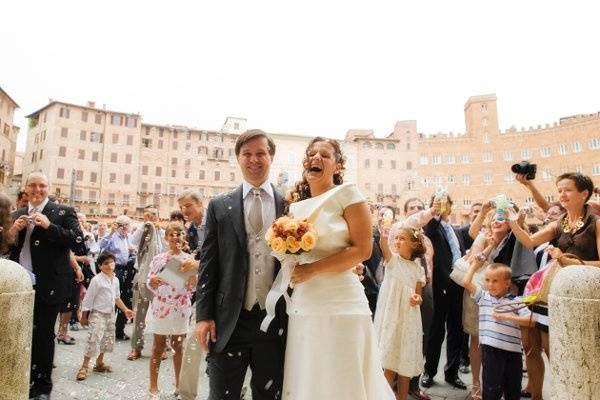 wedding Piazza del Campo Siena
