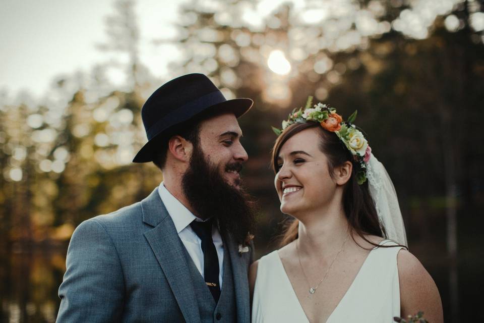 Photo by Jameykay and Arlie Photography. makeup: Makeup by Ali Lawless. hair: Bari Salon. flower crown: Floressence Flowers.