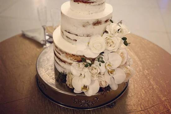 3 Tier Semi Nude Wedding Cake