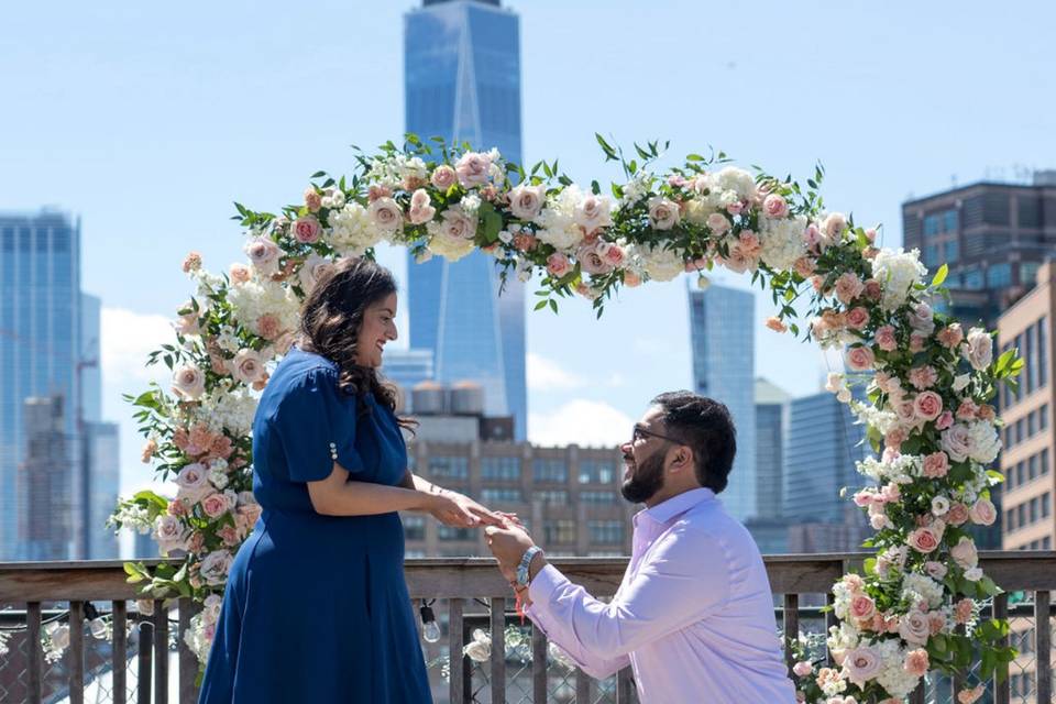 Wedding Proposal Arch