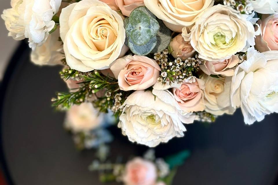 Bridal Bouquet Blush Colors
