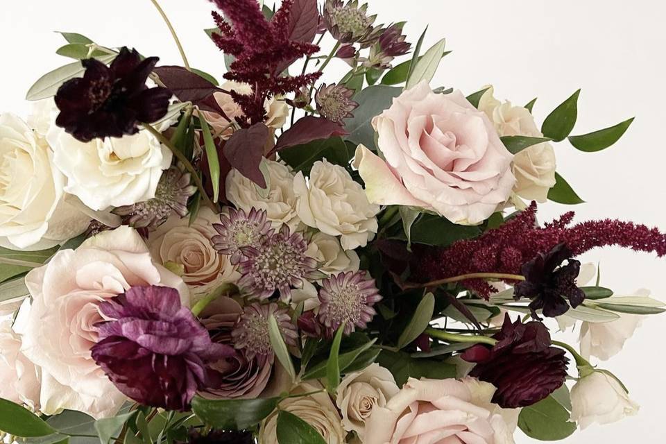 Burgundy Bridal Bouquet