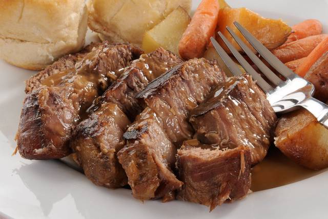 Tender roast beef