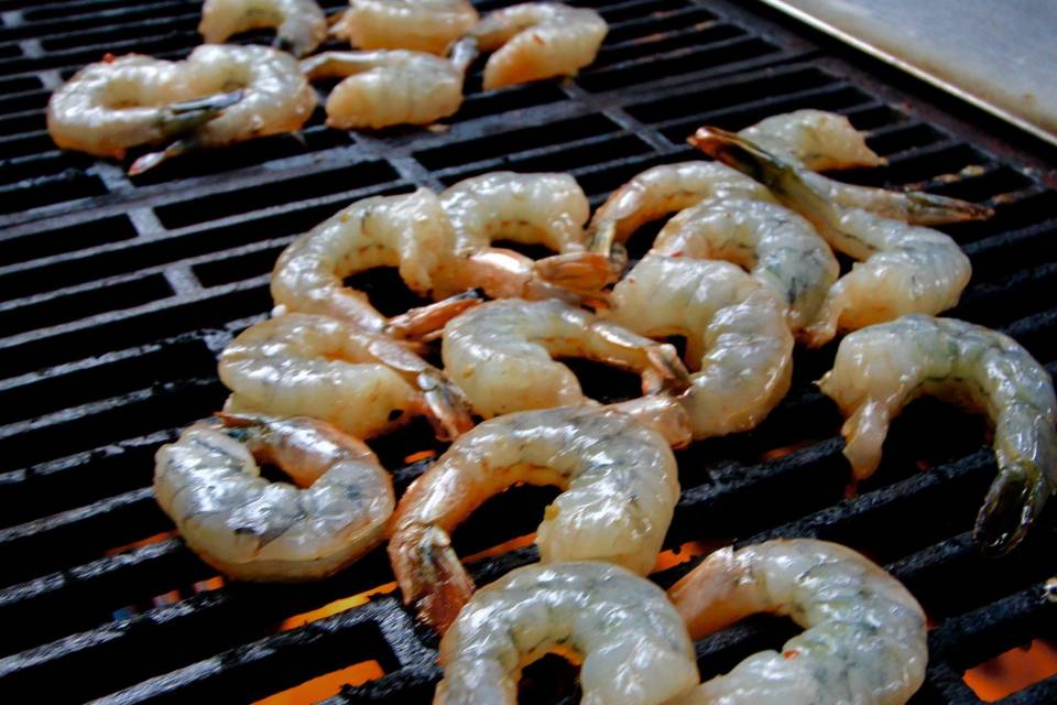 Shrimp on the grill