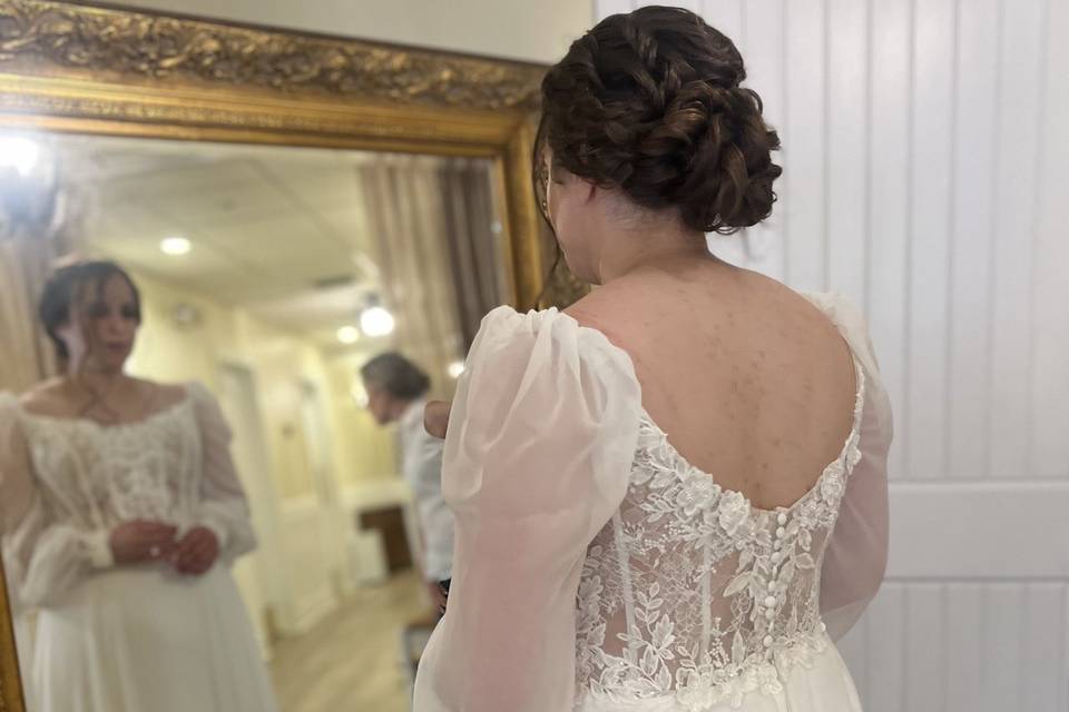 Bridal updo