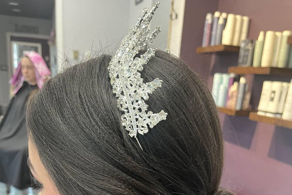 Boho updo