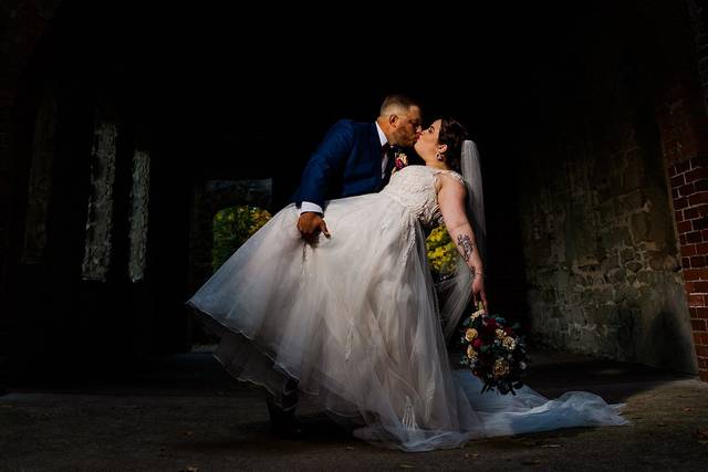 Groom Dipping Bride