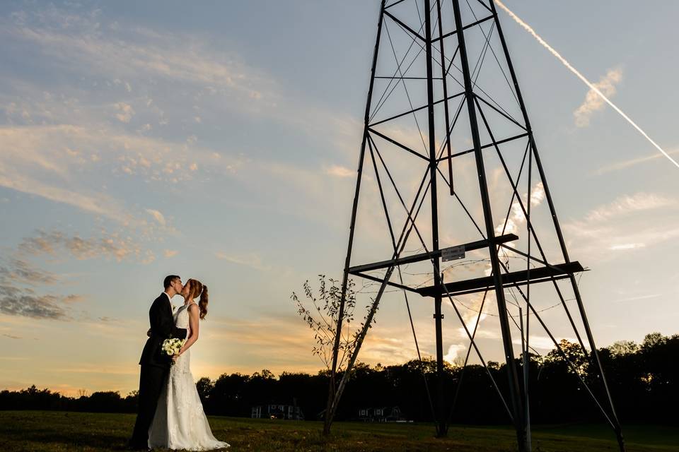 Bride and Groom at Windmill