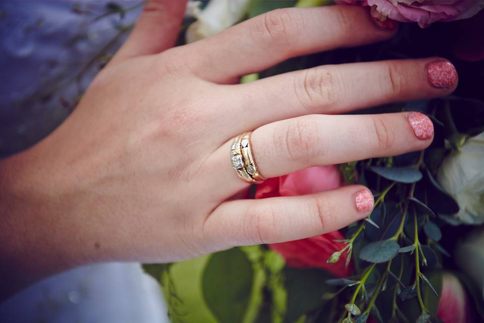 Hand with a wedding ring