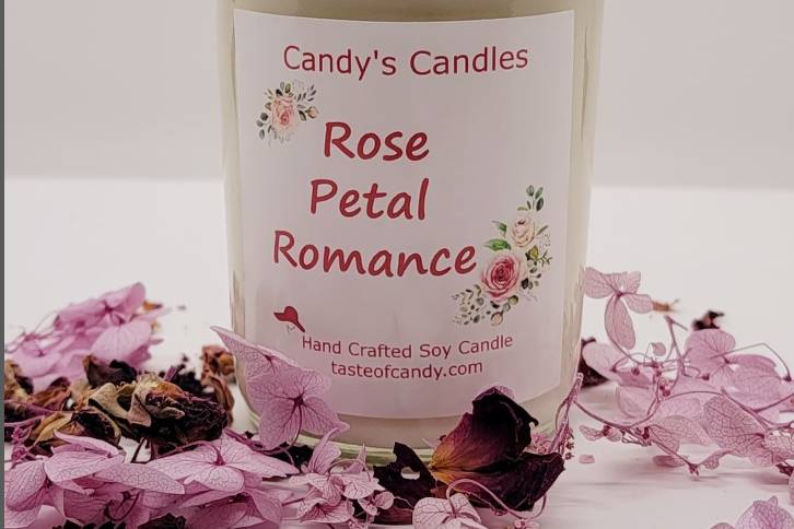 Rose Petal Romance 8oz Candle