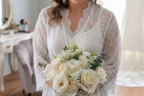 White round bouquet