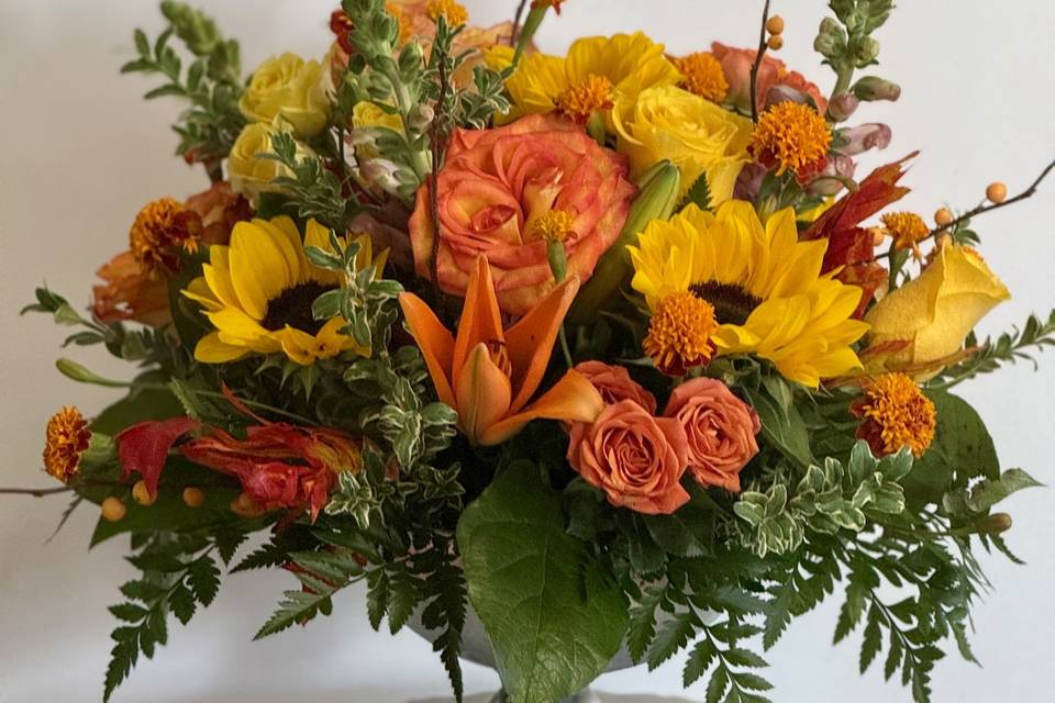 Sunflower centerpiece