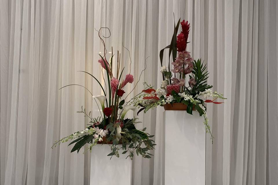 Pedestal Flowers