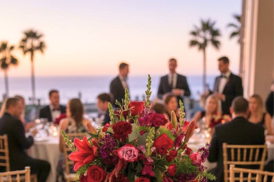 Amaranthus hang centerpiece