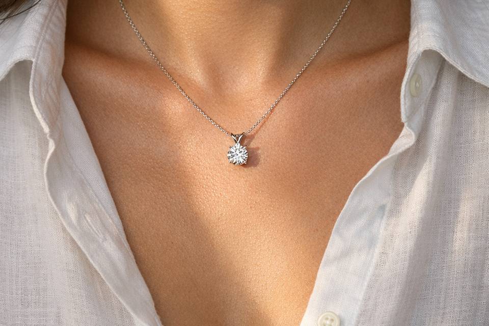 1 carat Solitaire Pendant