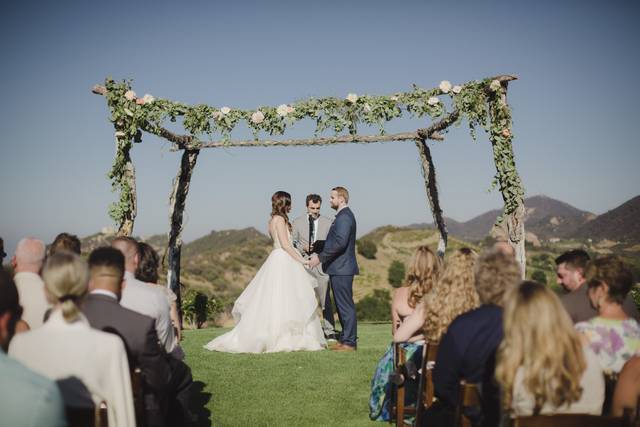 Outdoor wedding ceremony