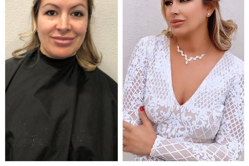 Bridal Makeover Before/After