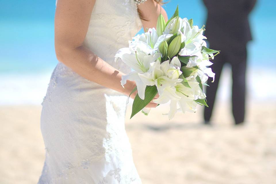 Island Limousine Oahu, HI | Waimanalo Beach wedding