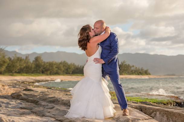 Island Limousine Oahu, HI | Papai'loa Beach wedding