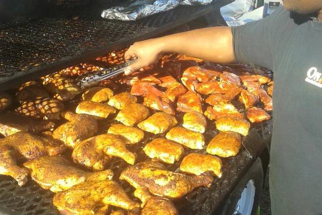 On the grill
