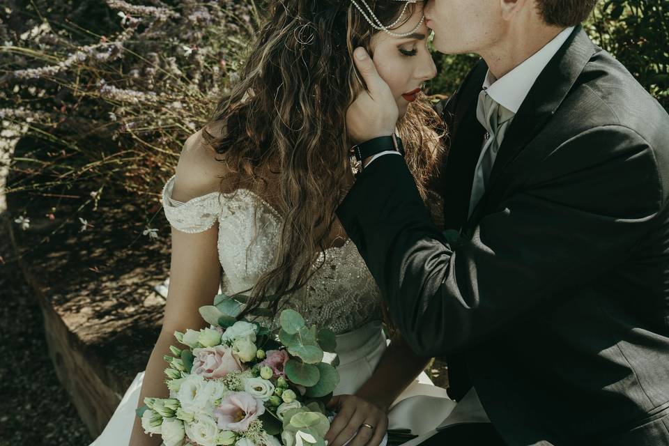 Kiss on the forehead