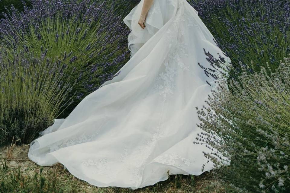 A lavender bride