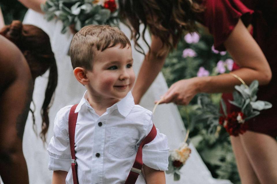 Bride's son is just as excited