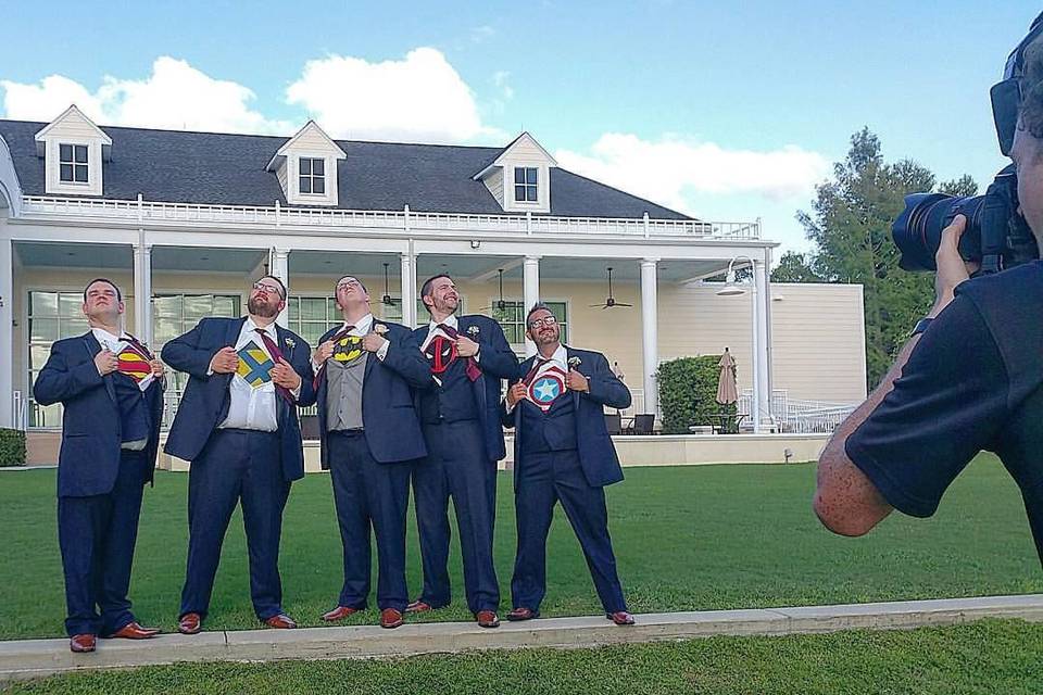 Groom and groomsmen