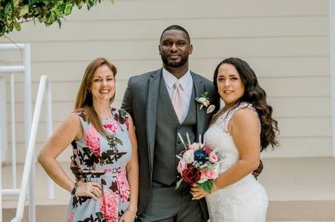 Outdoor wedding ceremony