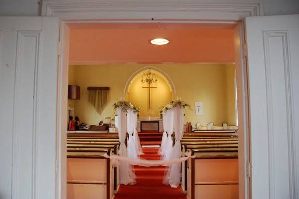 Looking into the church from the entrance