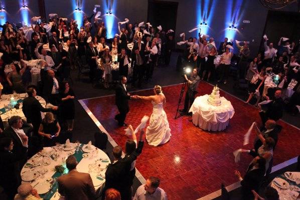 Bride and her groomsmen