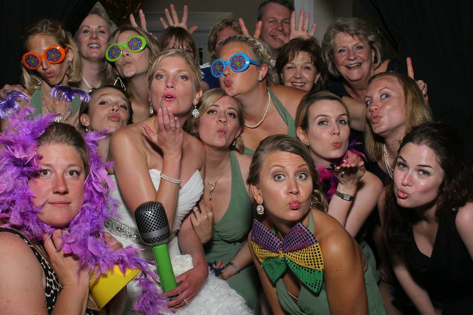 bride and her bridesmaids