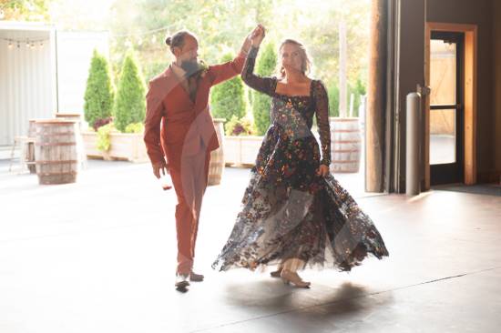 Couples grand entrance.
